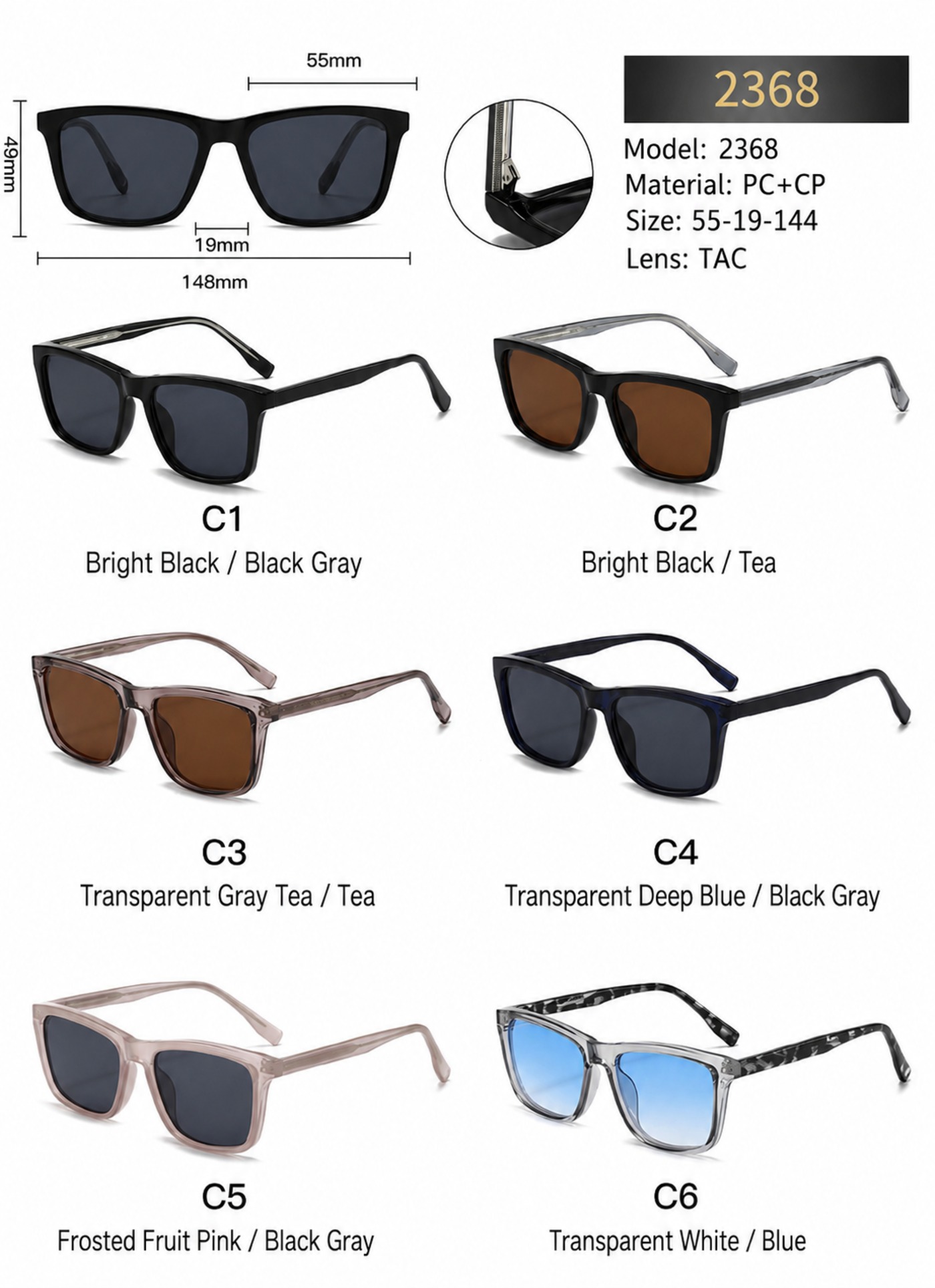2368 color options