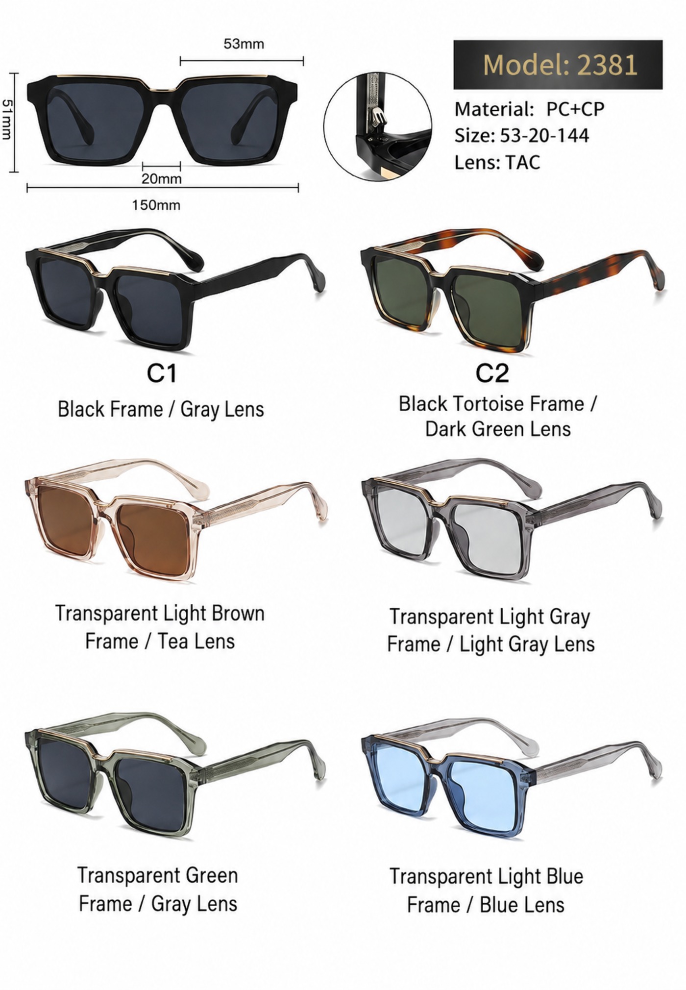 2381 color options