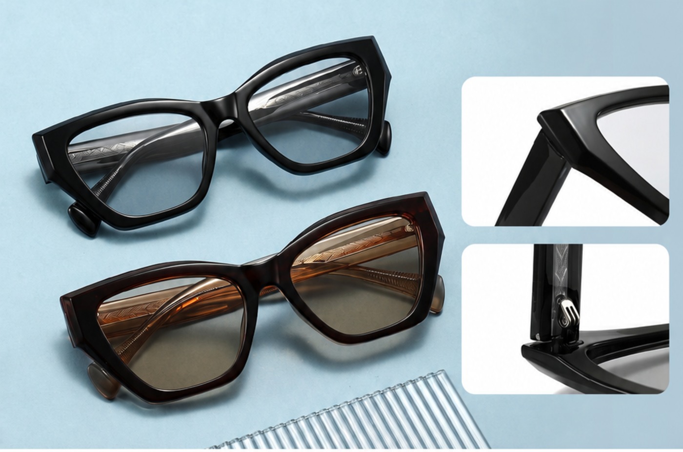 Photochromic Cat-Eye Sunglasses 2397 - Image 2