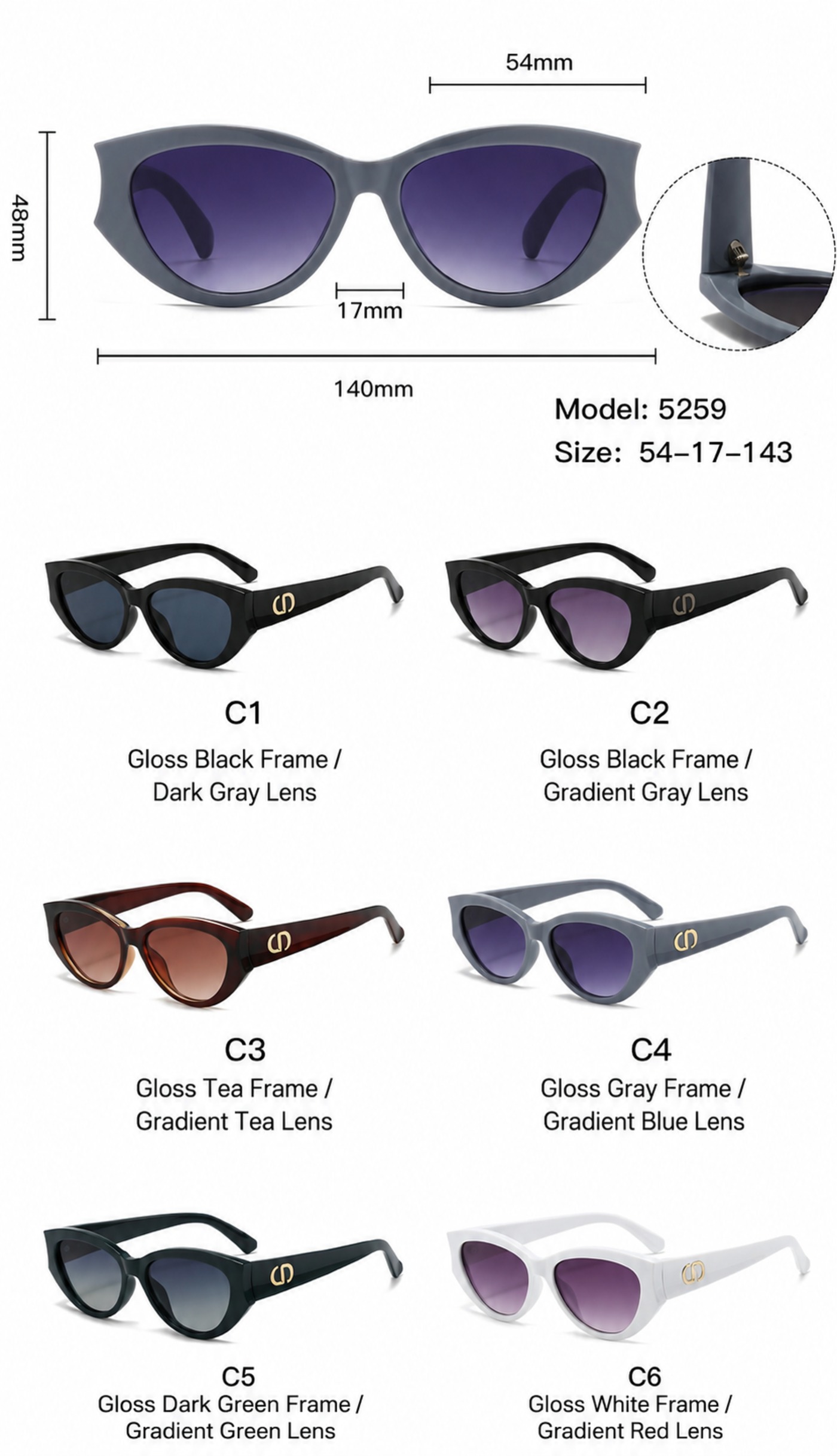 5259 color options
