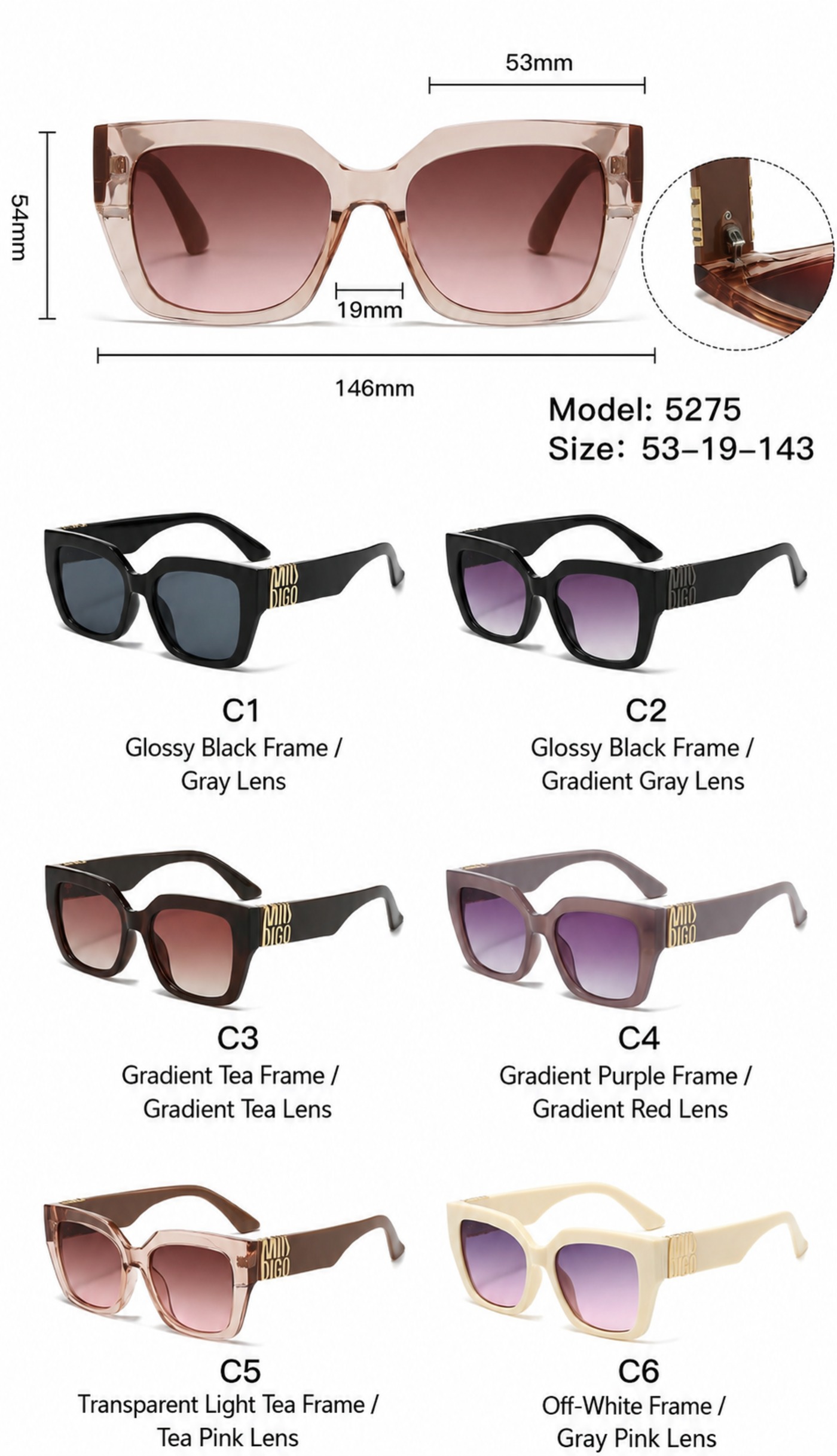 5275 color options