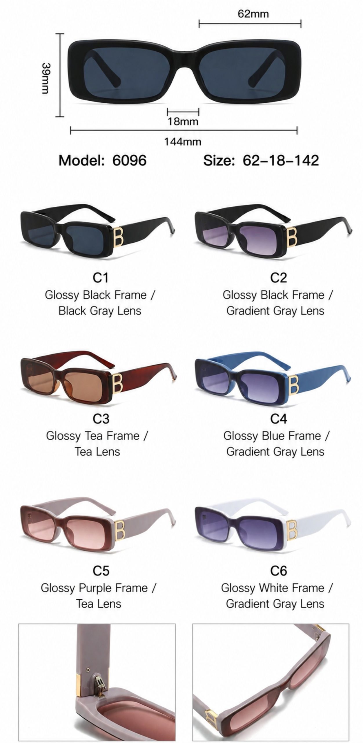 6096 color options
