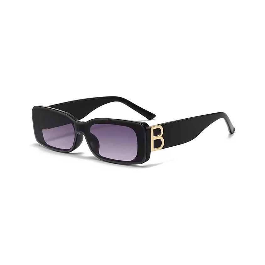 Narrow Rectangular Sunglasses 6096 - Image 4