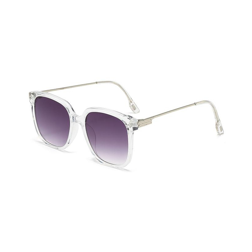 Metal-Temple Square Sunglasses 7049 - Image 7