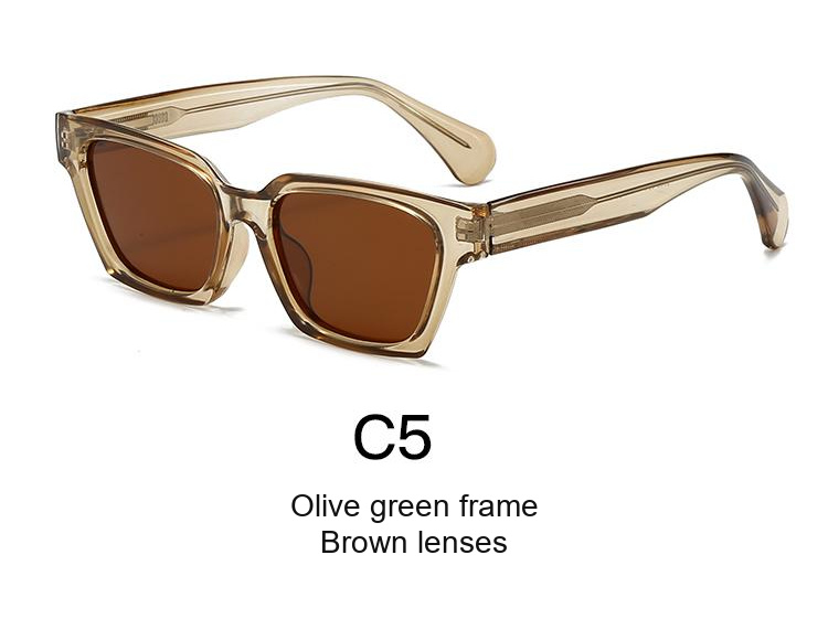 2065 — C5: Olive green frame / Brown lenses