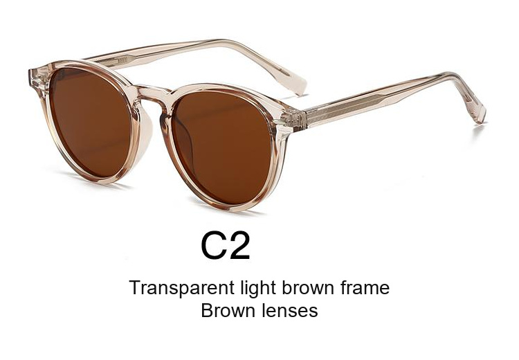 2073 — C2: Transparent light brown frame / Brown lenses