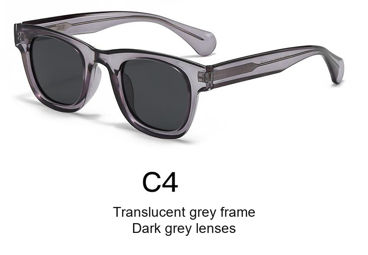 2075 — C4: Translucent grey frame / Dark grey lenses