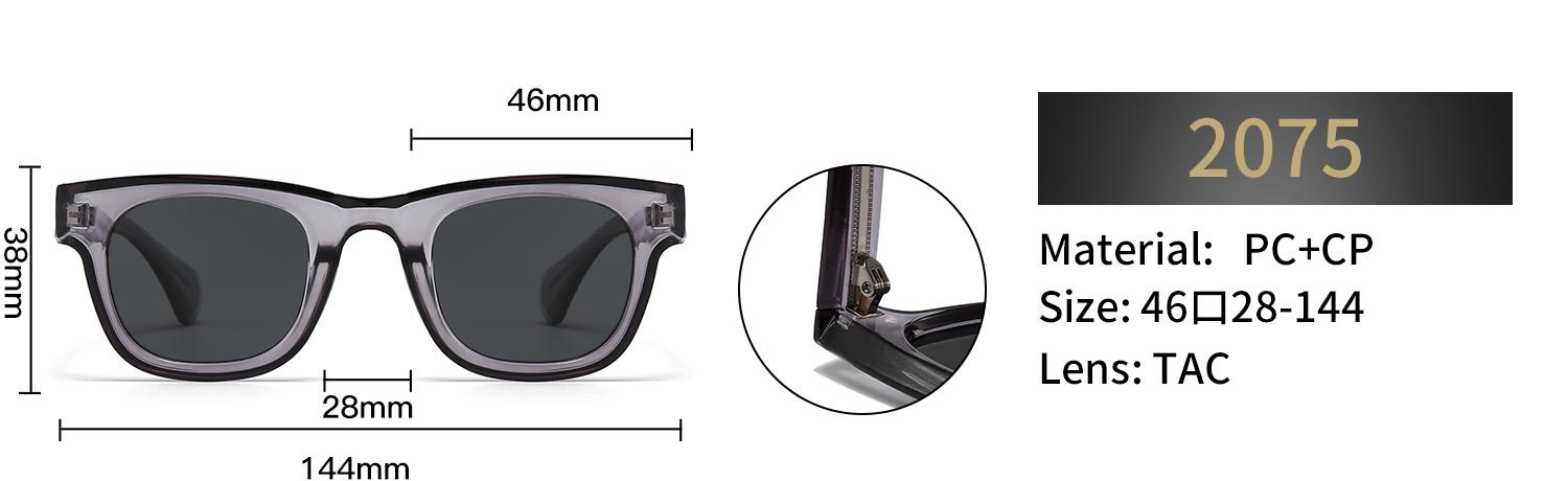 Polarized Oval Sunglasses – 2075 - Image 2