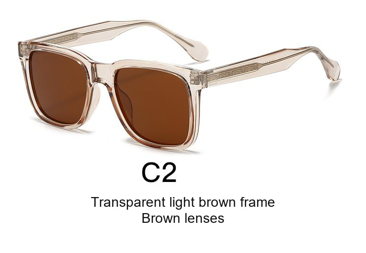 2078 — C2: Transparent light brown frame / Brown lenses