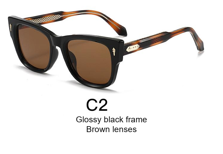2335 — C2: Glossy black frame / Brown lenses