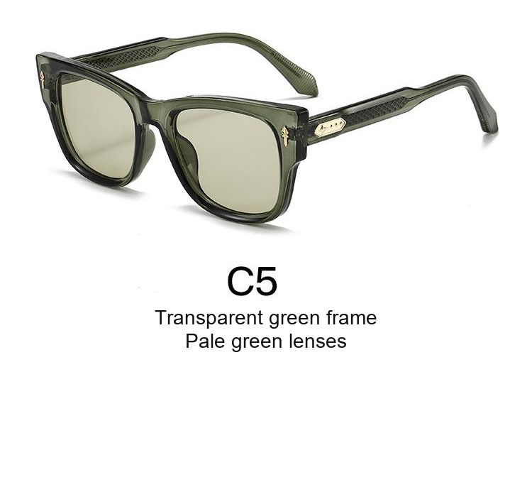 2335 — C5: Transparent green frame / Pale green lenses