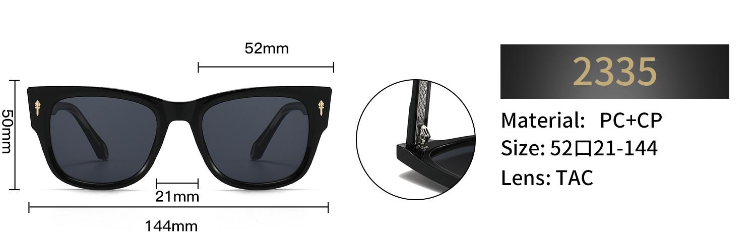 Polarized Cat Eye Sunglasses – 2335 - Image 2