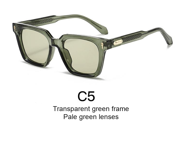 2339 — C5: Transparent green frame / Pale green lenses