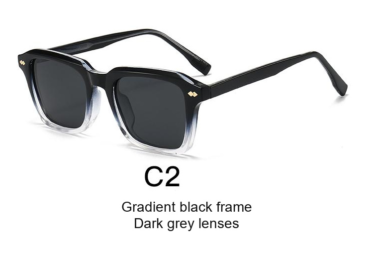 2340 — C2: Gradient black frame / Dark grey lenses