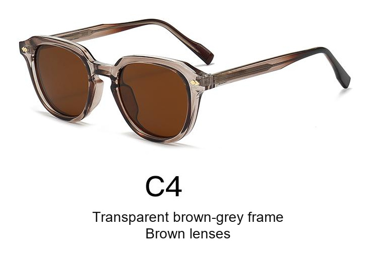 2341 — C4: Transparent brown-grey frame / Brown lenses