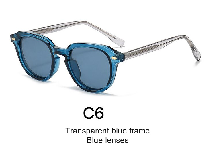 2341 — C6: Transparent blue frame / Blue lenses