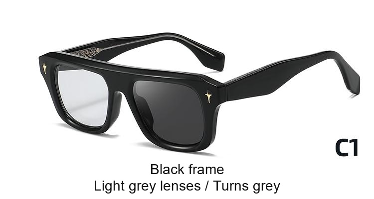 2342 — C1: Black frame / Light grey lenses / darkens to Grey