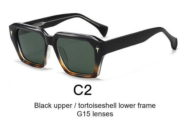2343 — C2: Black upper / tortoiseshell lower frame / G15 lenses