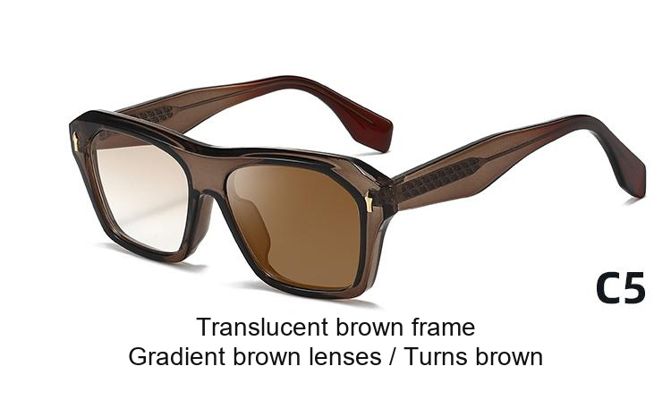 2344 — C5: Translucent brown frame / Gradient brown lenses / darkens to Brown