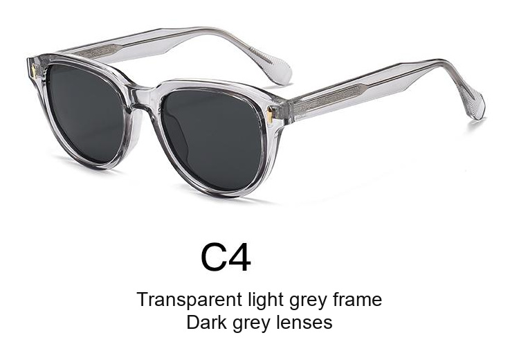 2345 — C4: Transparent light grey frame / Dark grey lenses