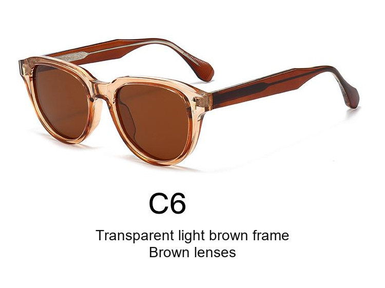 2345 — C6: Transparent light brown frame / Brown lenses