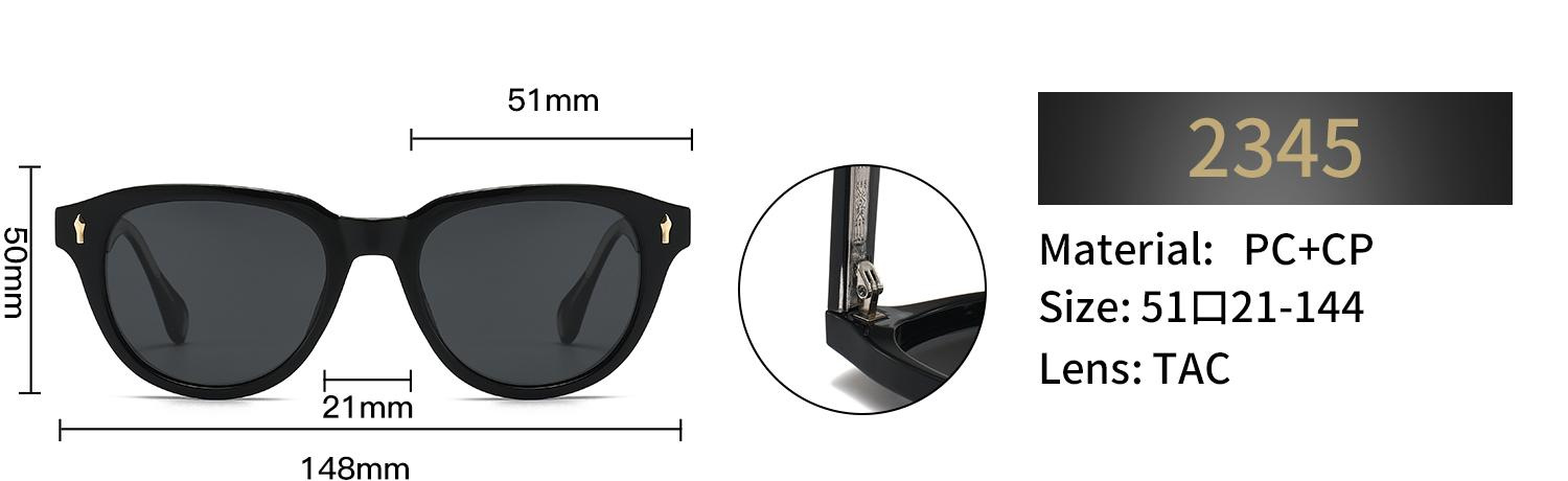 Polarized Cat Eye Sunglasses – 2345 - Image 2