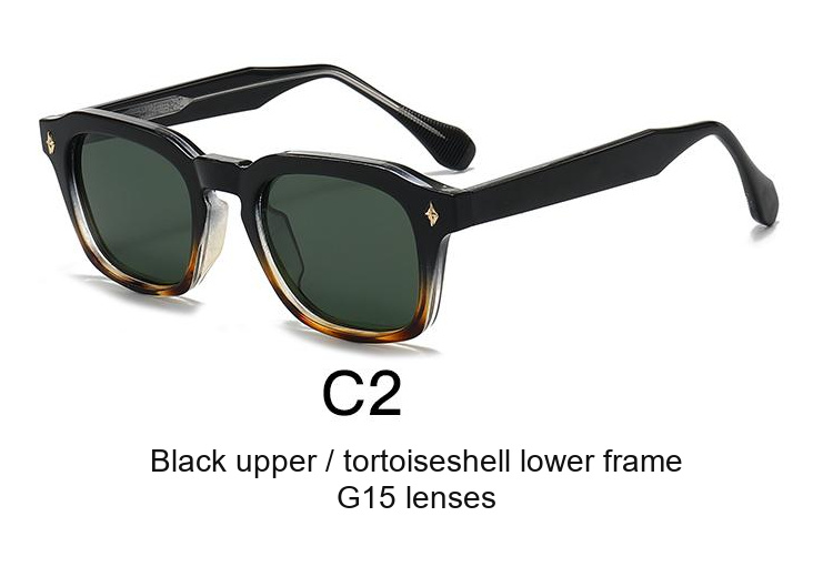 2347 — C2: Black upper / tortoiseshell lower frame / G15 lenses
