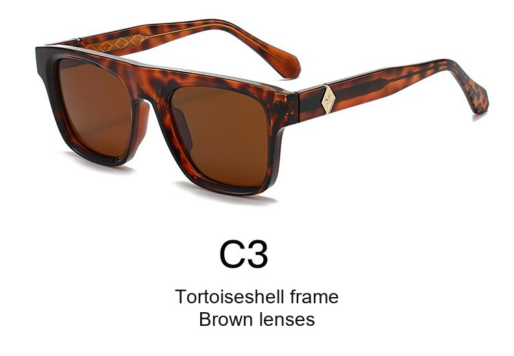 2350 — C3: Tortoiseshell frame / Brown lenses