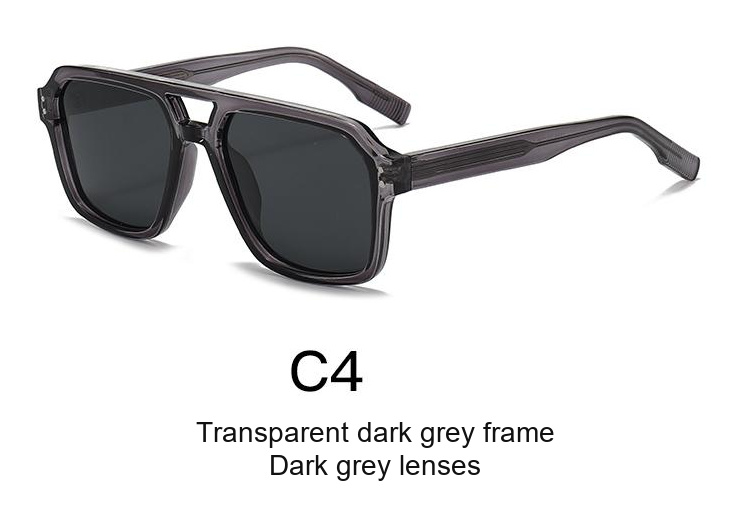 2353 — C4: Transparent dark grey frame / Dark grey lenses