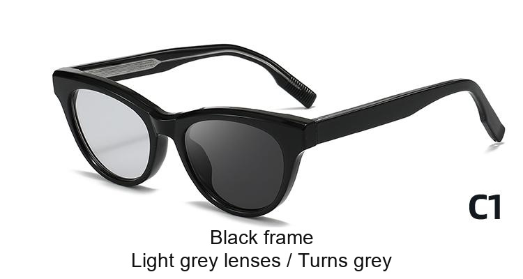 2355 — C1: Black frame / Light grey lenses / darkens to Grey