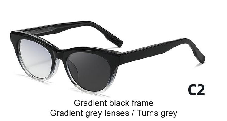 2355 — C2: Gradient black frame / Gradient grey lenses / darkens to Grey