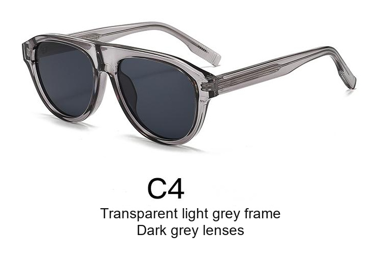 2356 — C4: Transparent light grey frame / Dark grey lenses