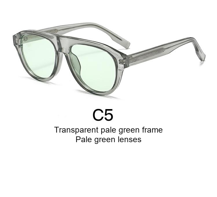 2356 — C5: Transparent pale green frame / Pale green lenses