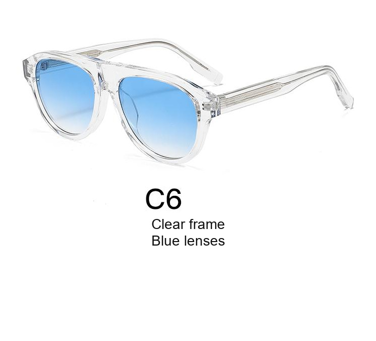 2356 — C6: Clear frame / Blue lenses