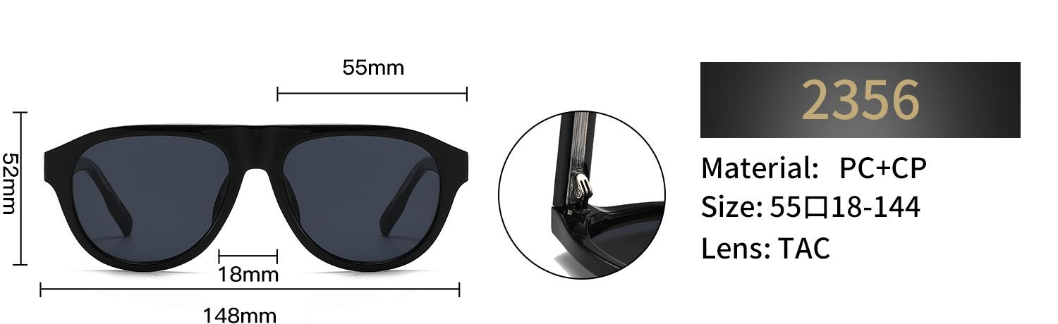 Polarized Cat Eye Sunglasses – 2356 - Image 2