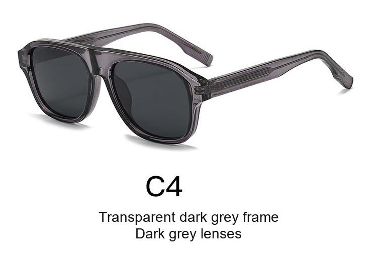 2357 — C4: Transparent dark grey frame / Dark grey lenses