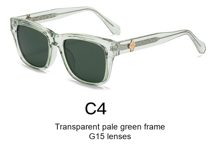 2360 — C4: Transparent pale green frame / G15 lenses