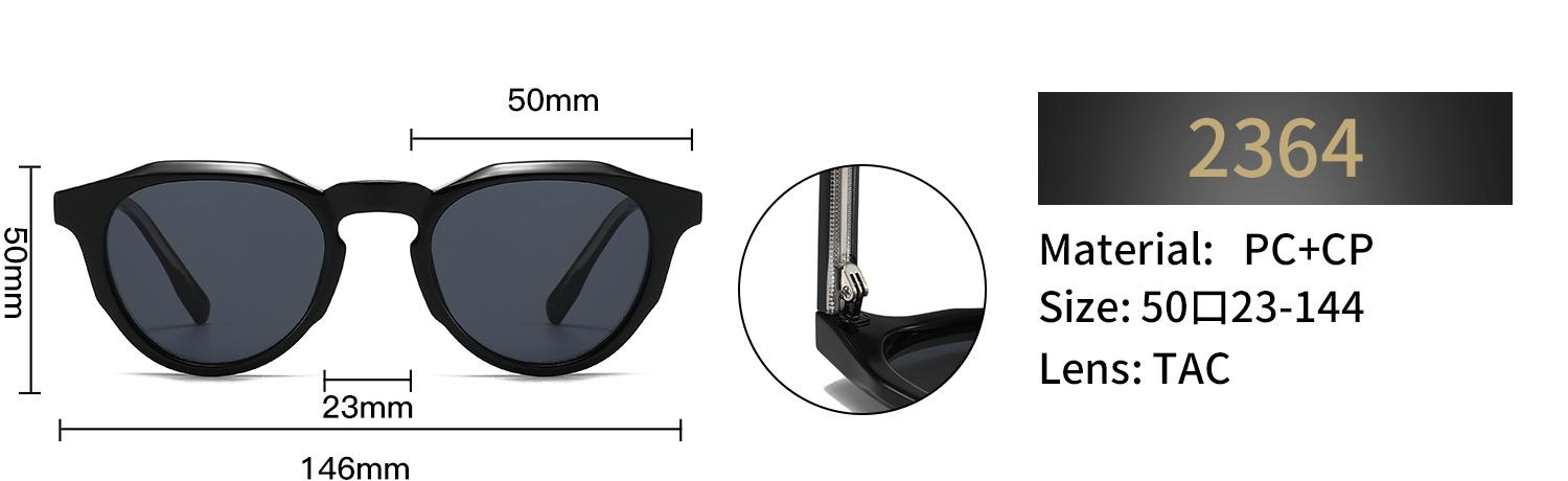 Polarized Cat Eye Sunglasses – 2364 - Image 2