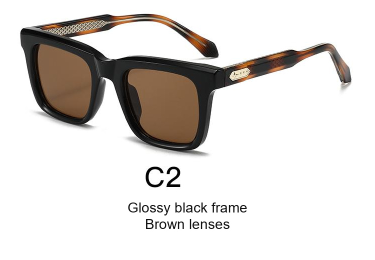2367 — C2: Glossy black frame / Brown lenses