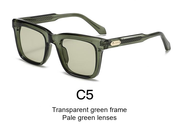2367 — C5: Transparent green frame / Pale green lenses