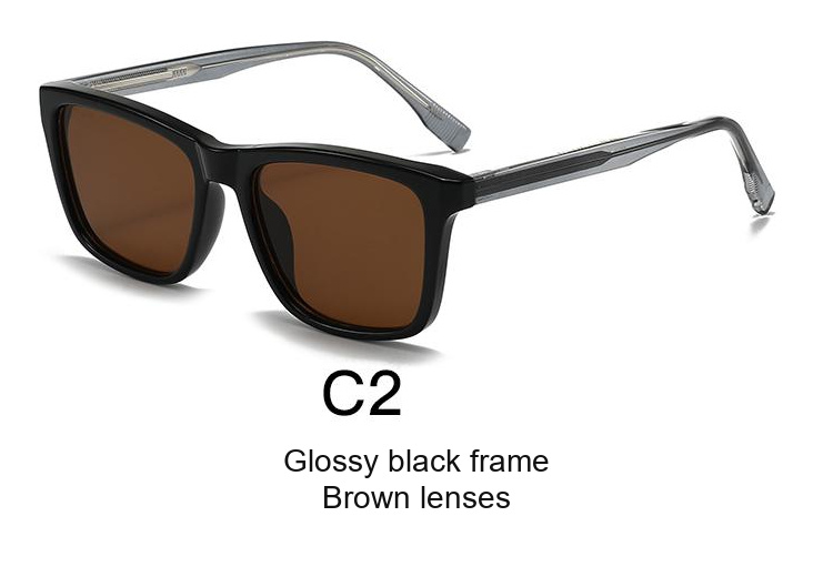 2368 — C2: Glossy black frame / Brown lenses