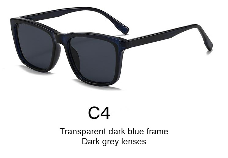 2368 — C4: Transparent dark blue frame / Dark grey lenses