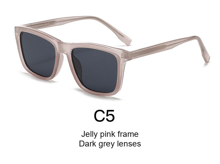 2368 — C5: Jelly pink frame / Dark grey lenses