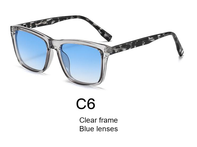 2368 — C6: Clear frame / Blue lenses