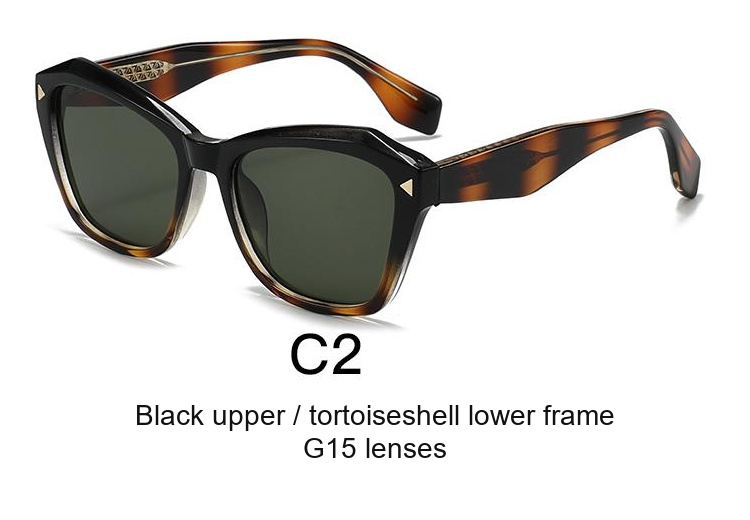 2369 — C2: Black upper / tortoiseshell lower frame / G15 lenses