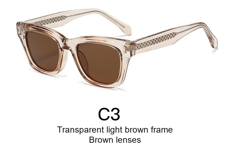2376 — C3: Transparent light brown frame / Brown lenses