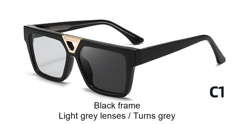2379 — C1: Black frame / Light grey lenses / darkens to Grey