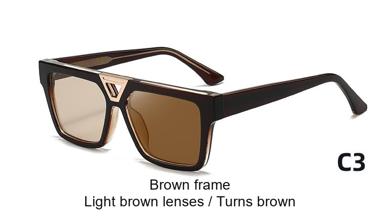 2379 — C3: Brown frame / Light brown lenses / darkens to Brown