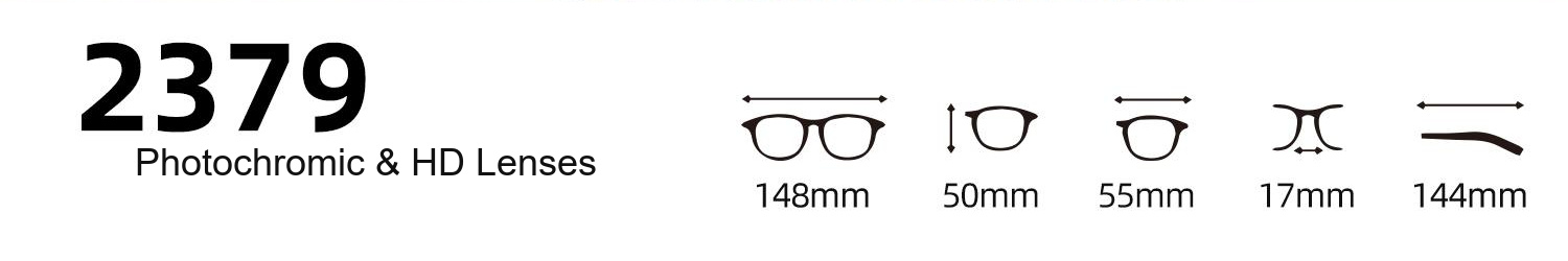 Photochromic Polarized Geometric Sunglasses – 2379 - Image 2