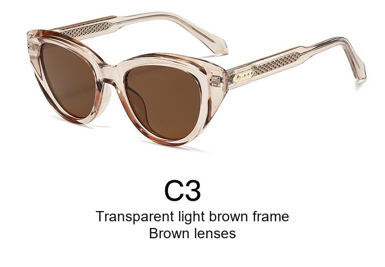 2391 — C3: Transparent light brown frame / Brown lenses